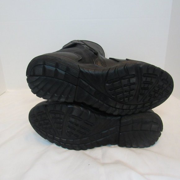 Bilt Black Leather Armor Zip Up Motorcycle Riding Boots US Size 5 NEW - Picture 9 of 9